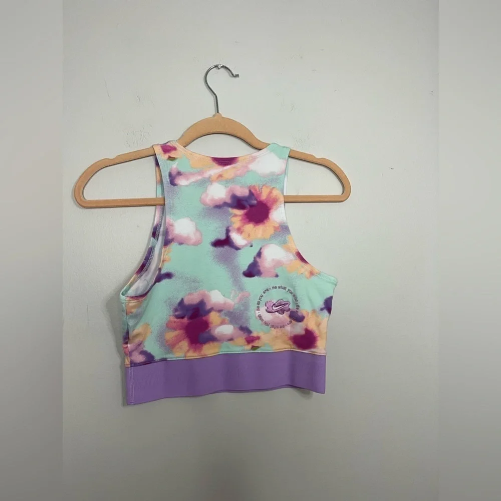 Nike Y2K Floral Cloud Cropped Tank Small